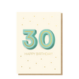 Spiritly UK Happy 30th Birthday Card featuring colorful, festive design for celebrating a 30th birthday occasion.