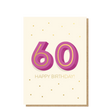 Happy 60th birthday card from Spiritly UK featuring colorful, festive design for celebrating a special milestone.