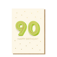 Spiritly UK Happy 90th Birthday Card with colorful birthday message and cheerful design for celebrating a special 90th birthday.