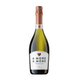 A bottle of Amore Amore Prosecco sparkling wine by Pattison & Co, with a clear label and elegant presentation.