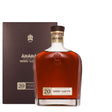 Ararat 20 Years Nairi Brandy bottle with label and glass of brandy, showcasing rich amber color and elegant packaging.