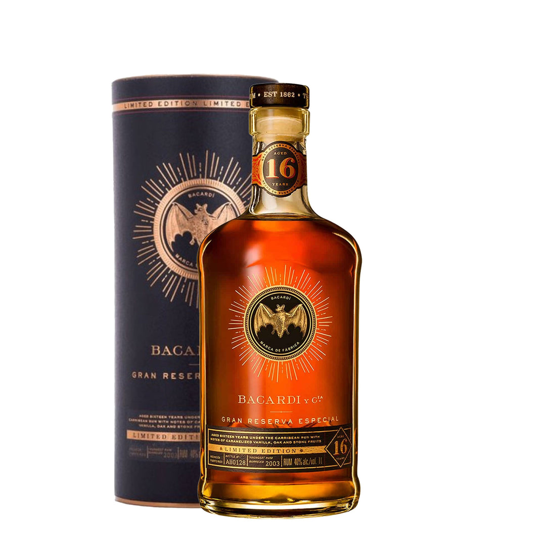 Bacardi Gran Reserva Especial 16 限定版 1L Bacardi 16 Year Gran Reserva Especial Limited Edition 2021