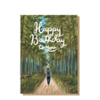 Spiritly UK Happy Birthday To You Card featuring trees, with a cheerful birthday message and nature-inspired design.