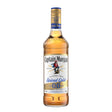 Captain Morgan Spiced Gold 0.0 non-alcoholic rum bottle with distinctive label and cap, showcasing the Captain Morgan brand.