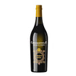 Chazalettes Bianco della Regina Vermouth in a clear glass bottle, showcasing its pale golden color and elegant label.