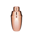 Copper-plated Cobbler shaker, 500ml capacity, perfect for mixing cocktails, by Spiritly UK.
