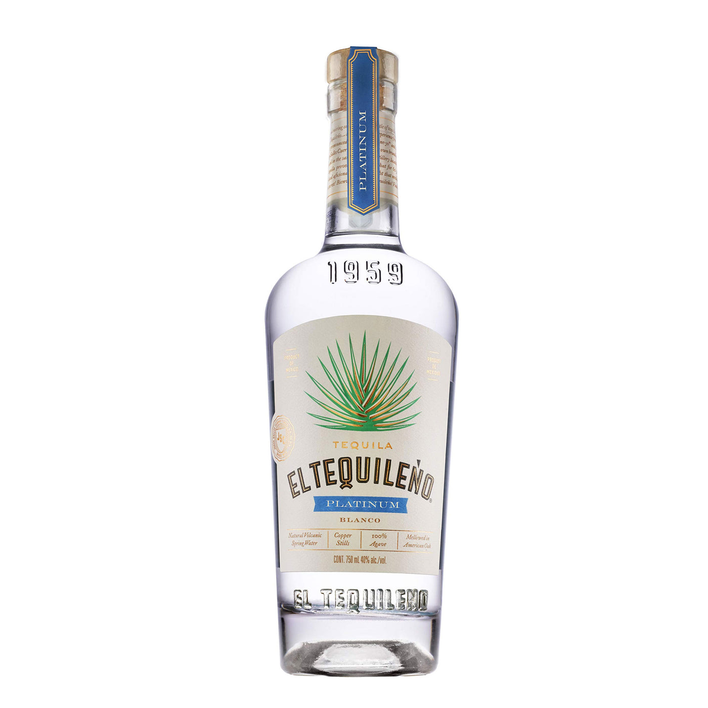 El Tequileno Platinum Tequila