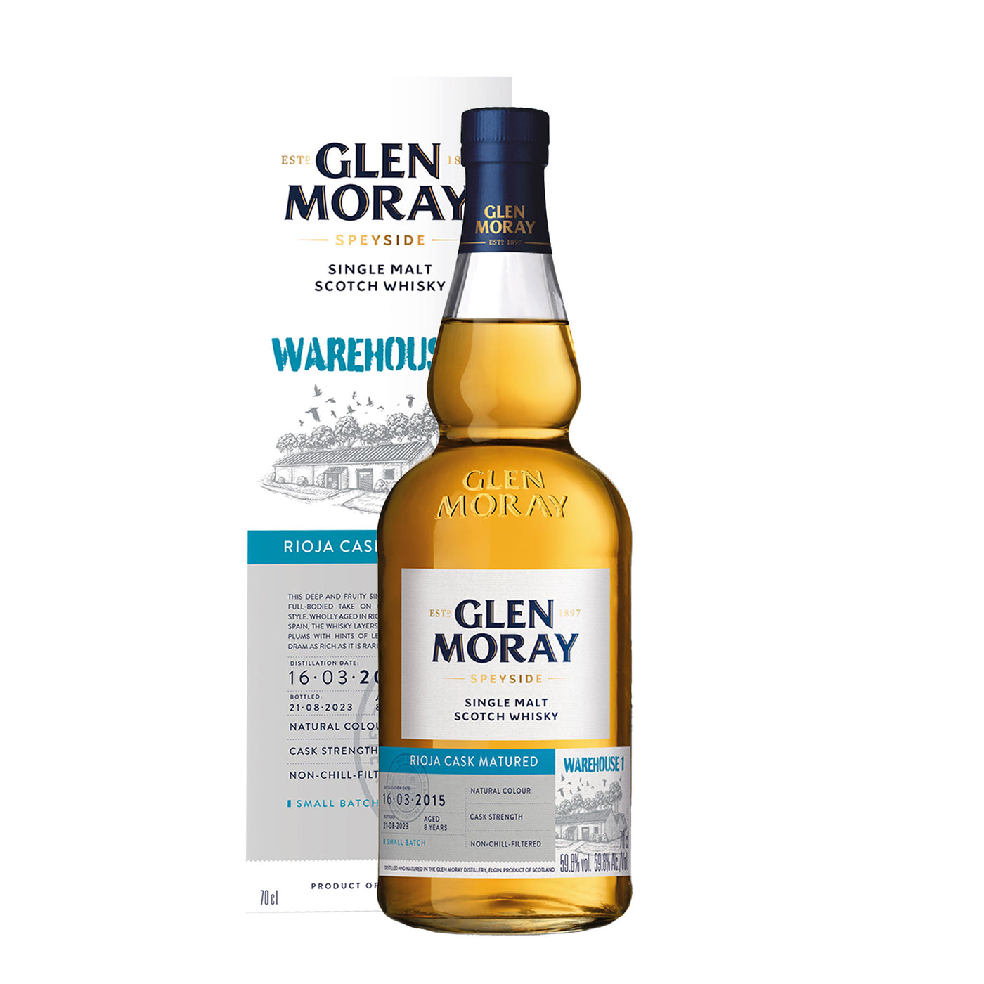 Glen Moray 2015 8 Years Rioja Matured Whisky