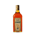 A bottle of J Bally Ambre Rhum non-agency rum with a clear amber color label and elegant branding, on a neutral background.