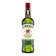 Jameson whiskey bottle with label, showcasing the Irish whiskey brand and classic packaging.