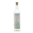 Koch El Espadin Mezcal bottle, traditional clear spirit from Oaxaca with a rustic label, showcasing artisanal craftsmanship.