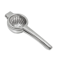 Silver lime squeezer with mirror finish, 22cm length, made by Spiritly UK, ideal for citrus juice extraction.