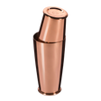 Copper-plated Leopold Weighted Shaking Tins from Spiritly UK, designed for gifting and entertaining with a stylish, weighted metal construction.