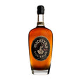 Michters 10 Years Bourbon Whiskey in a glass bottle with a label, showcasing a rich amber color and detailed packaging.