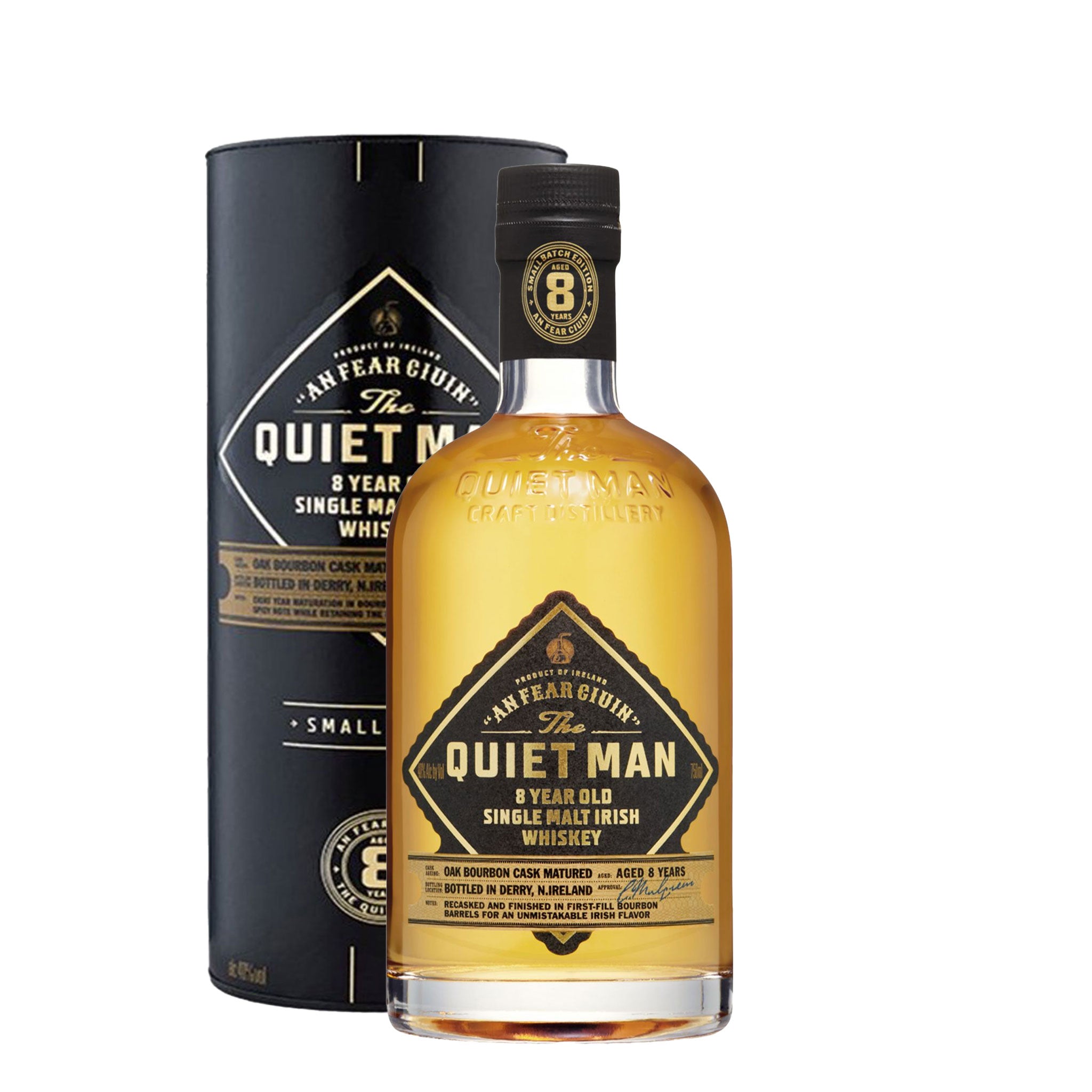 The Quiet Man 8 Year Old Single Malt Whiskey