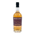 Shortcross Peated 5-Year Whiskey bottle, featuring a dark amber-colored whiskey in a clear glass bottle.