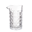 Sokata 675ml mixing glass for cocktails and spirits, branded by Spiritly UK, with clear measurement markings and sturdy glass design.