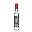 Clear bottle of Tapatio Blanco 110 Tequila with label showing Tapatio brand, smooth glass, and white tequila inside.