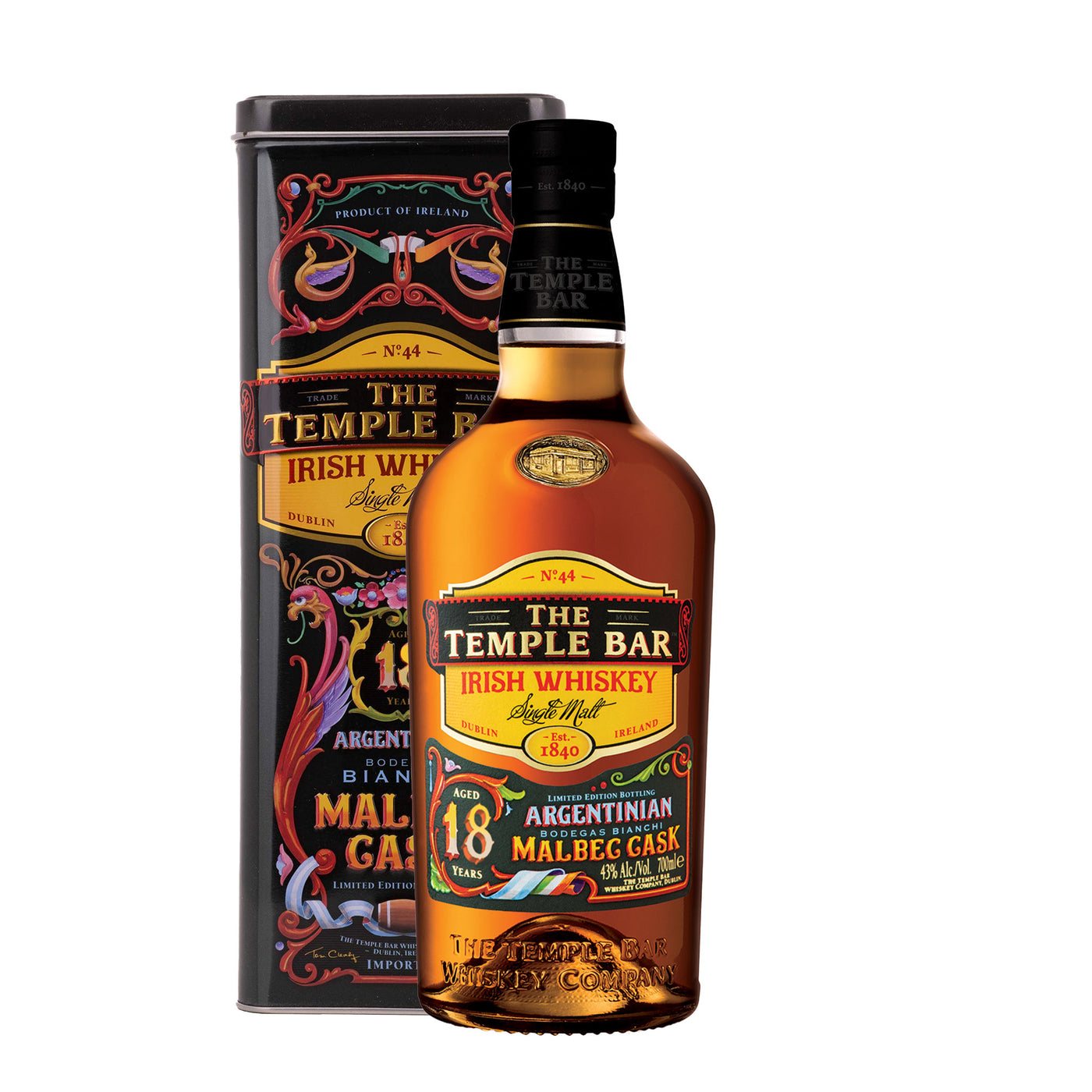 Temple Bar Malbec Cask 18 Years Whiskey - Spiritly