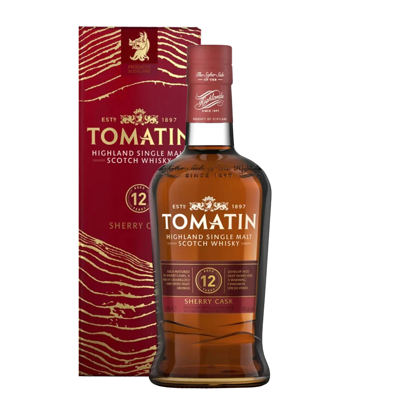 Tomatin 12 Years Sherry Cask Whisky - Spiritly UK