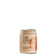 Two Stacks Dram in a Can Fruit Drop Apricot Cask Whiskey, non-agency whiskey with apricot flavor, in a sleek can.