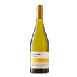 Bottle of Yering Station Village Chardonnay white wine from Yering, showcasing its label and clear glass bottle.