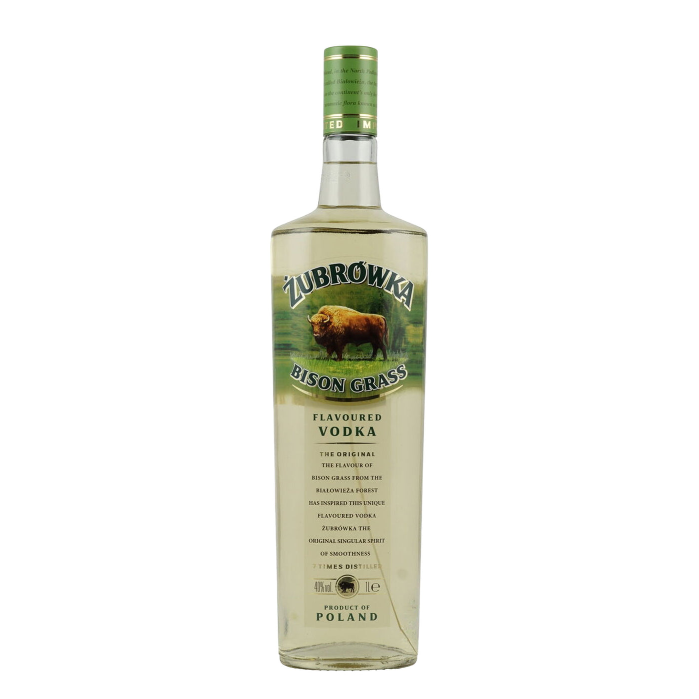 Zubrowka Bison Grass Vodka 1L - Spiritly UK
