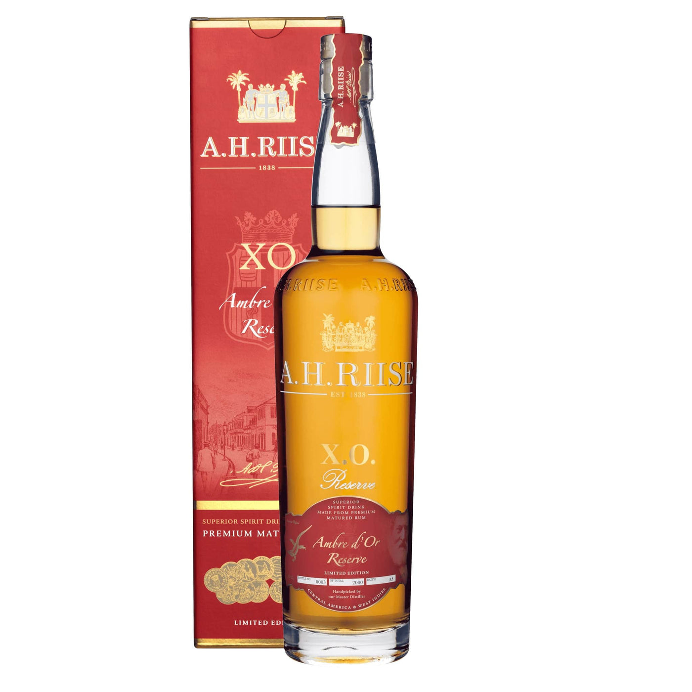 A.H. Riise XO Ambre d'Or Reserve Rum - Spiritly