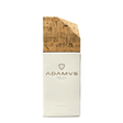 Bottle of Adamus Organic Dry Gin, a non-agency gin with a clear glass bottle and label featuring natural design elements.
