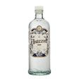 Amazzoni Non-Agency Gin bottle with label, showcasing clear glass and elegant design, on a neutral background.