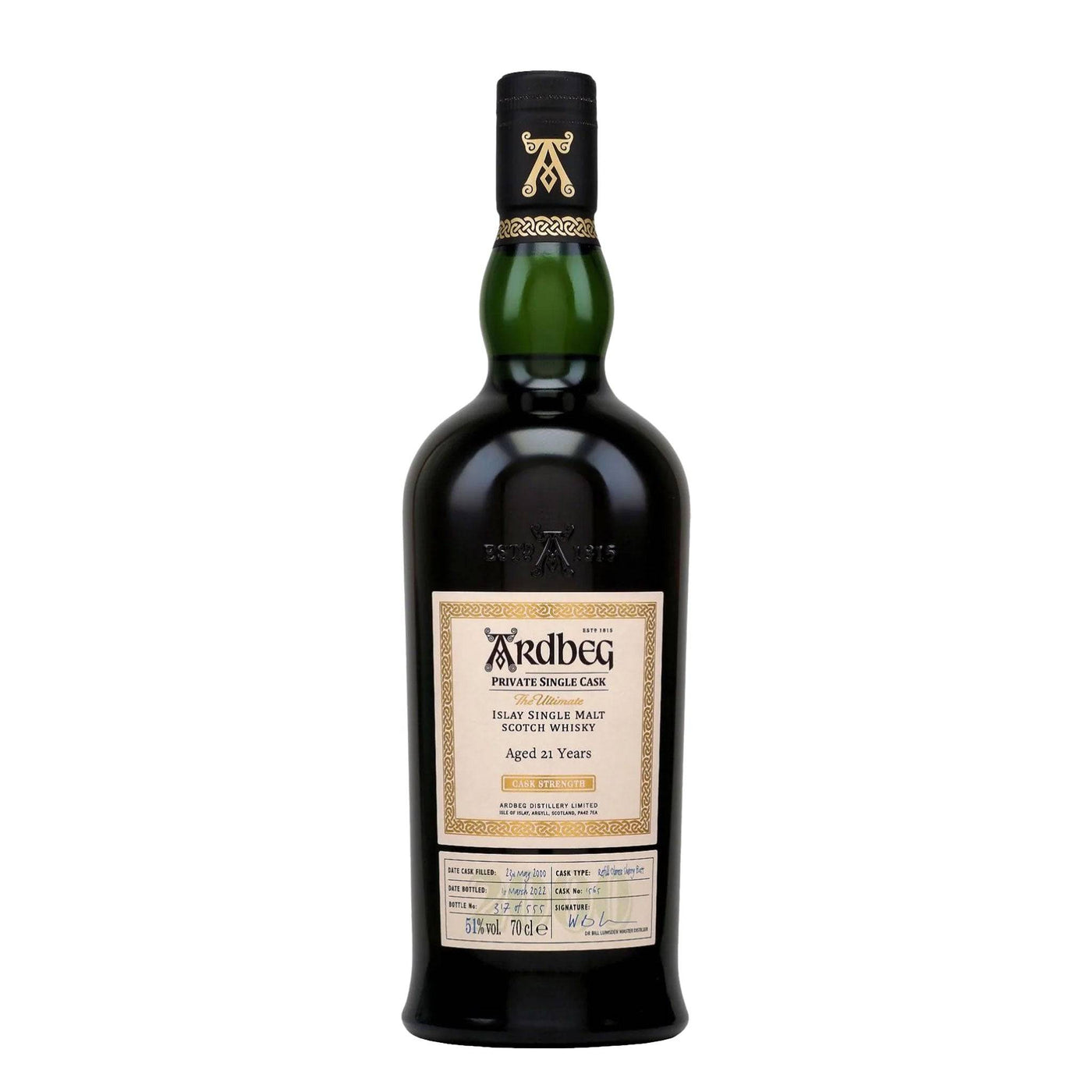 Ardbeg 21 Years Private Single Cask 1565 Oloroso Whisky - Spiritly