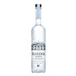 Belvedere Vodka bottle with clear glass and black label, showcasing the premium non-agency vodka brand.