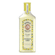 Bottle of Bombay Citron Presse Gin with clear label, set against a plain background, showcasing the gin's citrus flavor profile.