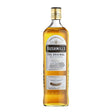 Bottle of Bushmills Original Irish Whiskey with label visible, showcasing the classic glass bottle and branding.