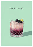 Personalised Spiritly Gifting greeting card with a bramble design, featuring elegant floral artwork on the front.