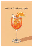 Personalised Spiritly Gifting greeting card with spritz design, featuring custom text and vibrant colors on high-quality cardstock.
