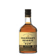 Chairman's Reserve Non-Agency Gold Rum bottle with label and amber liquid in a clear glass bottle.