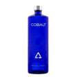 Clear bottle of Cobalt Non Agency Vodka with a sleek label, showcasing the Cobalt brand and smooth vodka inside.