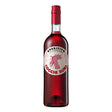 Cocchi Americano Rosa vermouth bottle, non-agency spirits, with pink hue and elegant label, on a wooden surface.