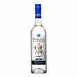 Bottle of Demonio De Los Andes Quebranta Pisco, a non-agency spirit from the Demonio de Los Andes brand, with dark label and clear glass.