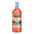 Bottle of Finsbury Blood Orange Gin, a non-agency gin with vibrant orange infusion, displayed with a clear label and dark background.
