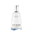 Bottle of Gin Mare, premium Mediterranean gin with botanicals, featuring a distinctive label and sleek glass bottle.