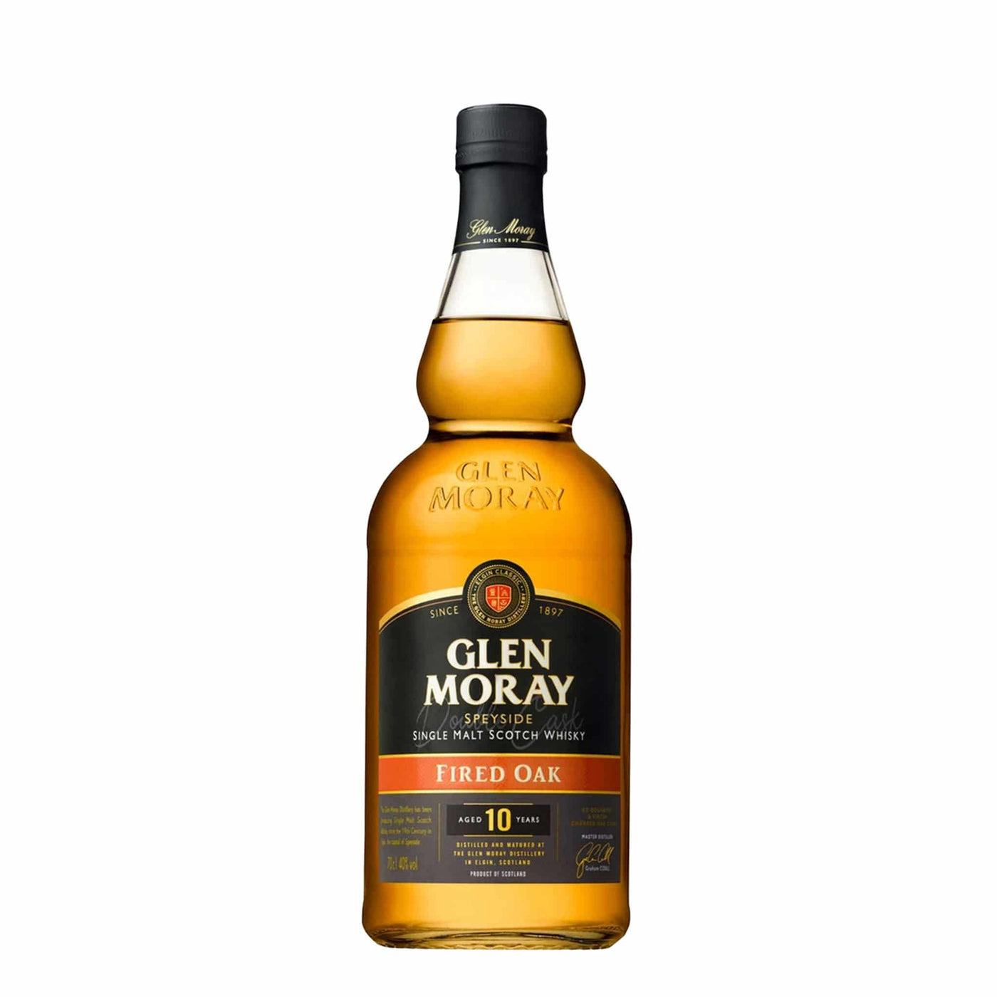 Glen Moray 10 Years Fired Oak Whisky - Spiritly