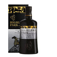 Bottle of Highland Park Valfather non-agency whisky with distinctive label and dark amber liquid inside.