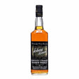 Johnny Drum Black Label Bourbon whiskey bottle with black label and amber liquid, showcasing the non-agency whisk(e)y brand.
