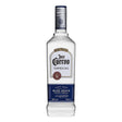 Bottle of Jose Cuervo Especial Silver Tequila with clear label and silver cap, 750ml size, on a white background.