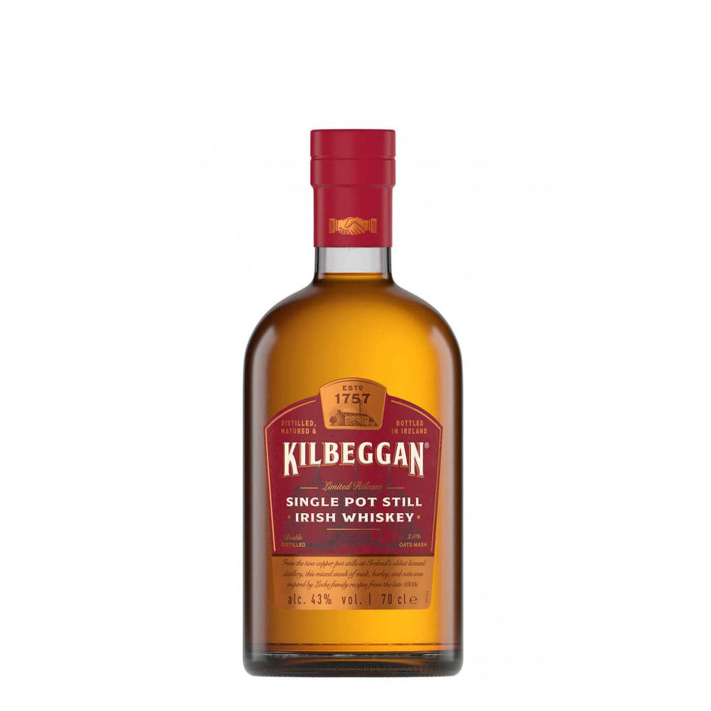 Kilbeggan Single Pot Still Whiskey - Spiritly