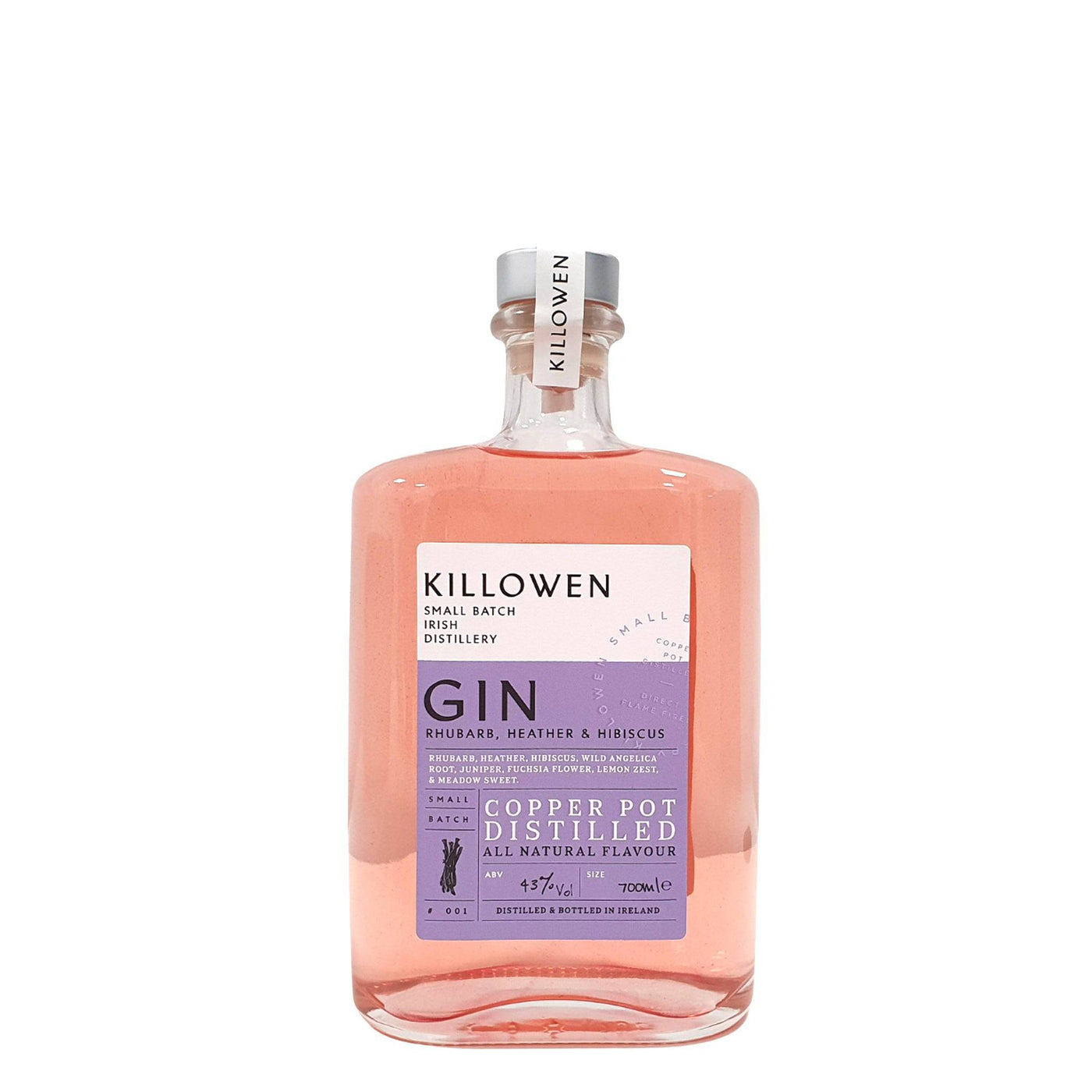 Killowen Rhubarb, Heather & Hibiscus Gin - Spiritly