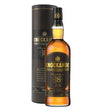 Bottle of Knockando 18 Years Non-Agency Whisky with a dark label and gold accents, displayed against a wooden background.