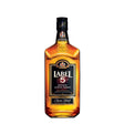 Bottle of Label 5 Classic Black Whisky, a non-agency whisky with a sleek black label and clear glass bottle.
